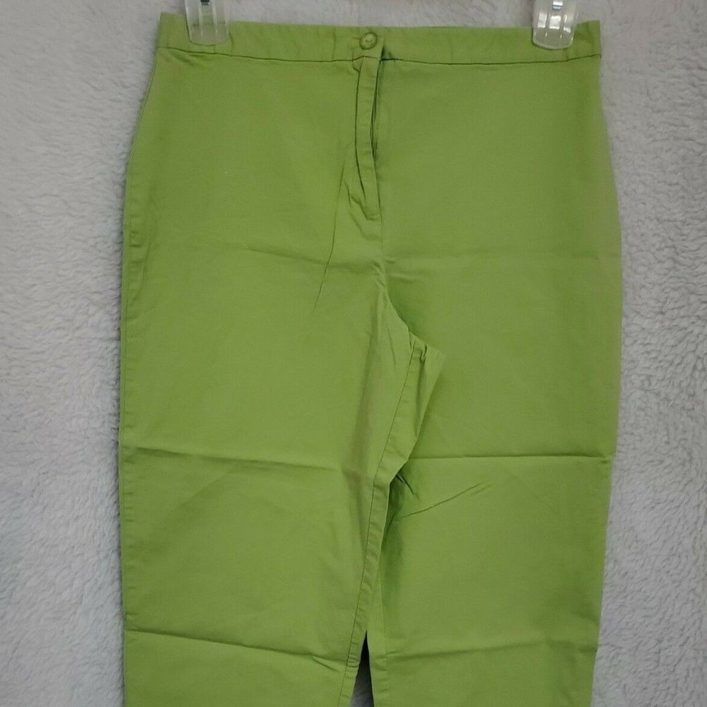 Versailles Green Capri Pants Size 12 Petite